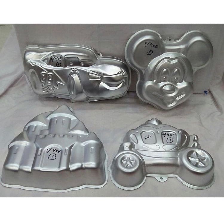 Birthday Cake Pan, Aluminum Cake Molds, Tin 3D Cake Pan Birthday Cake Pan, Aluminum Cake Molds, Tin 3D Cake Pan